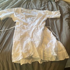White dress short sleeve size medium